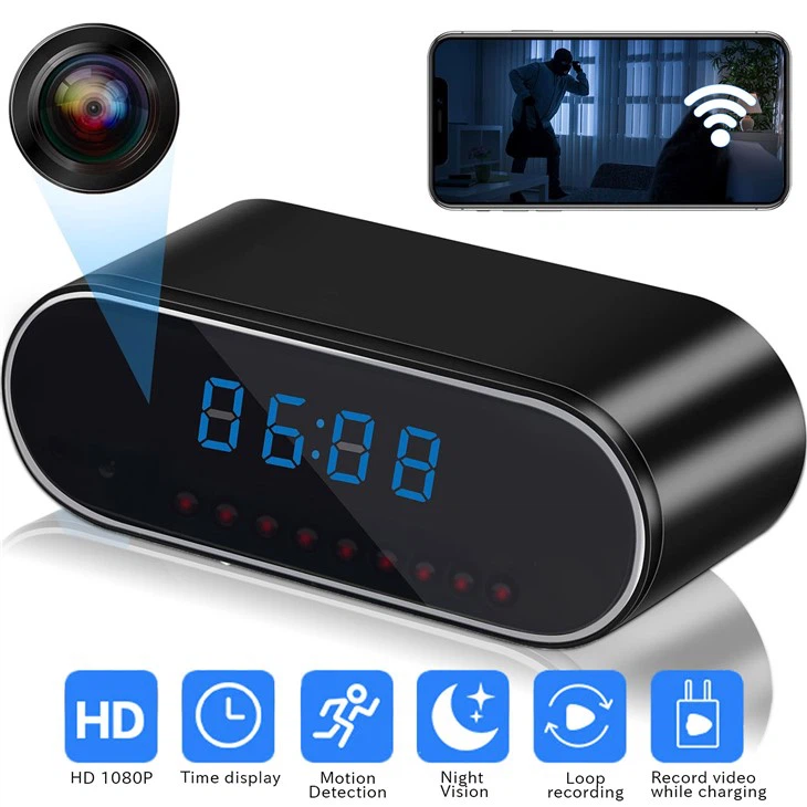 Hidden Camera Alarm Clock With Audio​